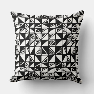 Abstract Pattern 051115 - Black Throw Pillow