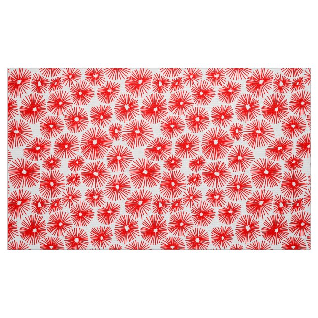 Abstract Pattern 101115 - Red Fabric (Fat Quarter)