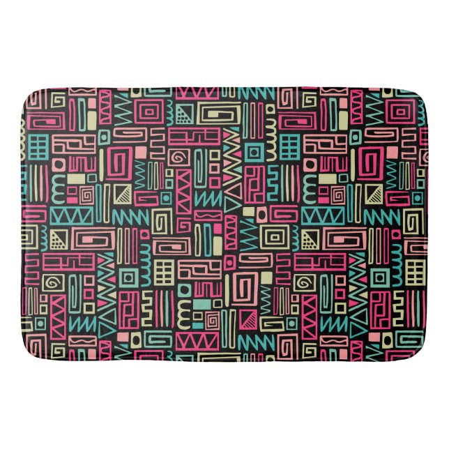 Abstract Pattern 110122 - Colours 01 Bath Mat (Front)