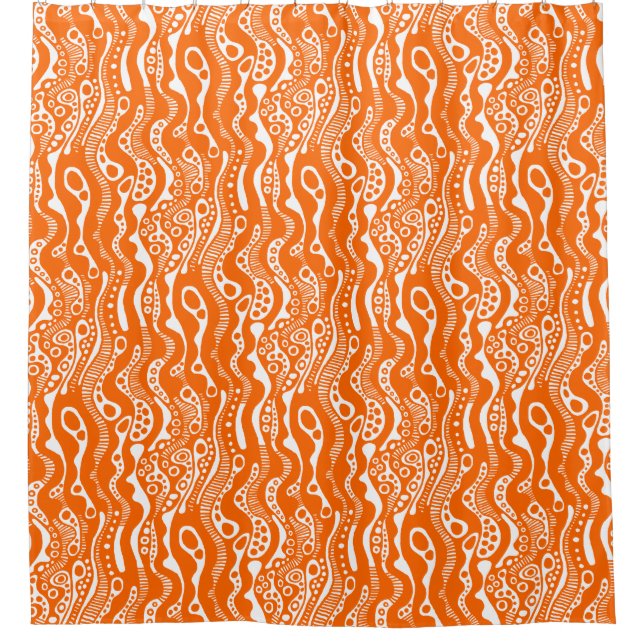 Abstract Pattern 130621 - Orange an White (Front)