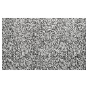 Abstract pattern 190621 Black on White Fabric