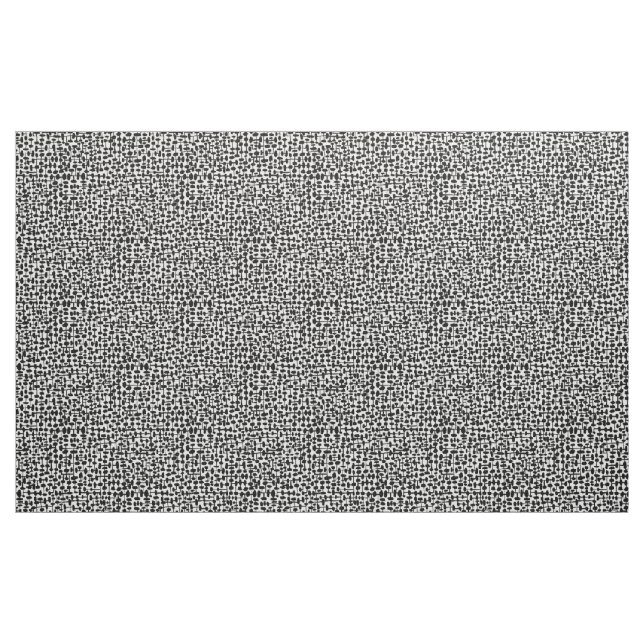 Abstract pattern 190621 Black on White Fabric (Yard)