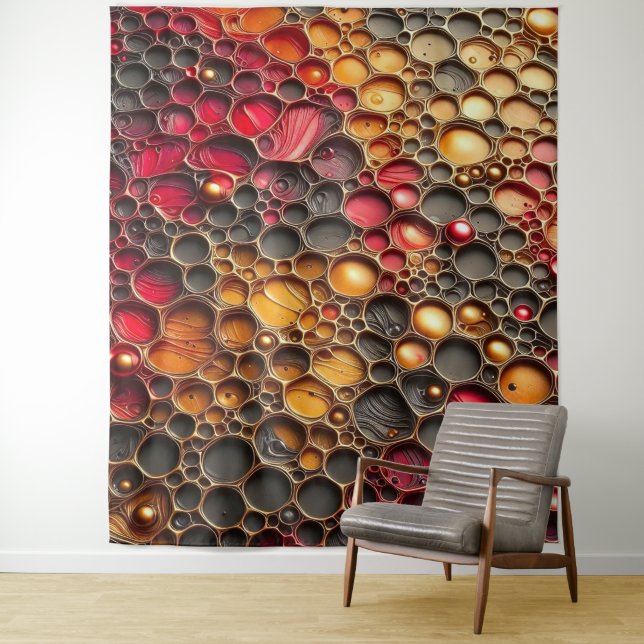 Abstract Pattern 1 - Embossed Artwork Tapestry (In Situ)