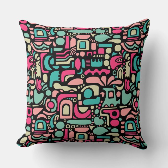 Abstract Pattern 210515 Throw Pillow (Front)