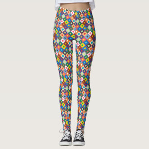 Abstract Pattern 220524 (Rotated 45 degrees) Leggings