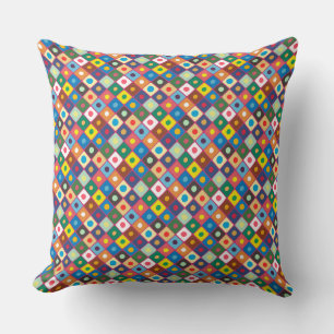 Abstract Pattern 220524 (Rotated 45 degrees) Throw Pillow