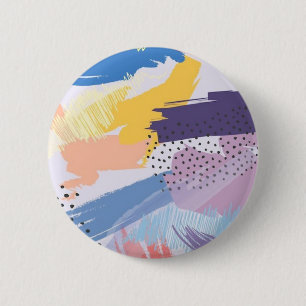 Abstract pattern 2 inch round button