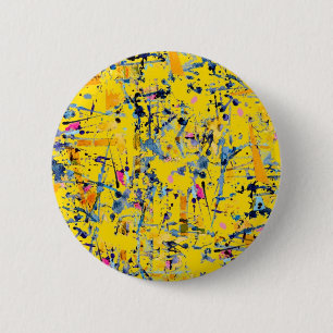 Abstract pattern 2 inch round button