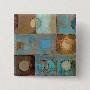 Abstract Pattern 2 Inch Square Button