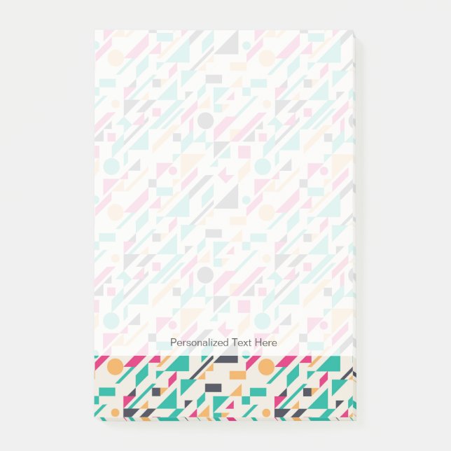 Abstract pattern 3 post-it notes (Front)