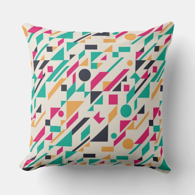 Abstract pattern 3 throw pillow (Front)