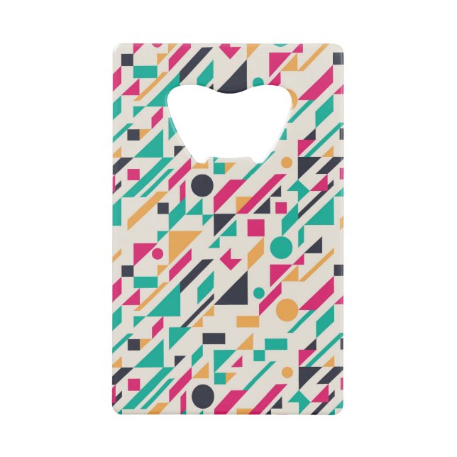 Abstract pattern 3 wallet bottle opener (Front)