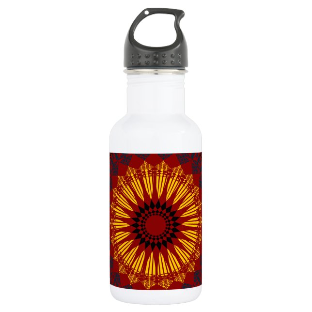 Abstract Pattern 532 Ml Water Bottle (Front)