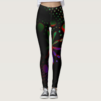 abstract pattern art  leggings