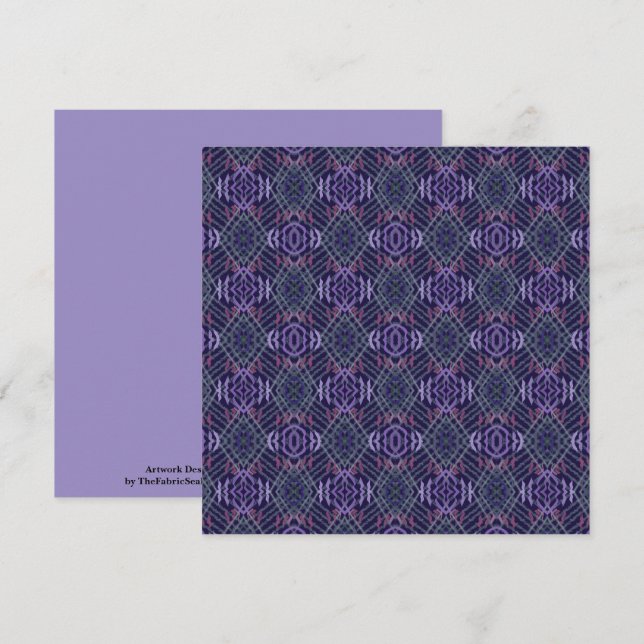 Abstract Pattern Art Of Watercolor Brushstrokes Card (Front/Back)