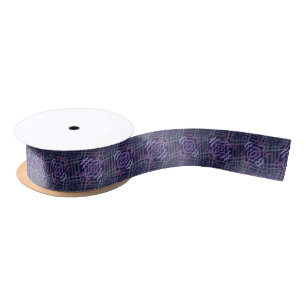 Abstract Pattern Art Of Watercolor Brushstrokes Satin Ribbon