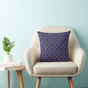 Abstract Pattern Art Of Watercolor Brushstrokes Throw Pillow
