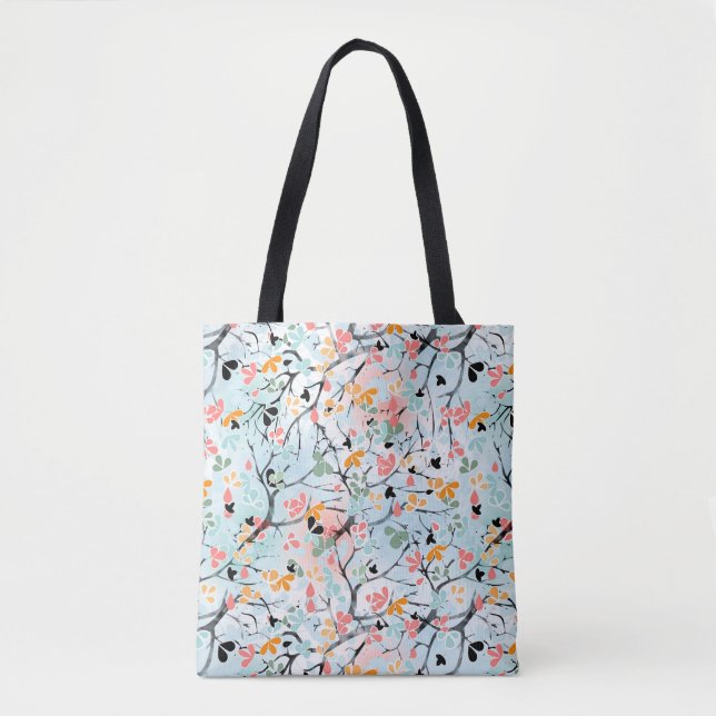 Abstract pattern  , autumn pattern tote bag (Front)