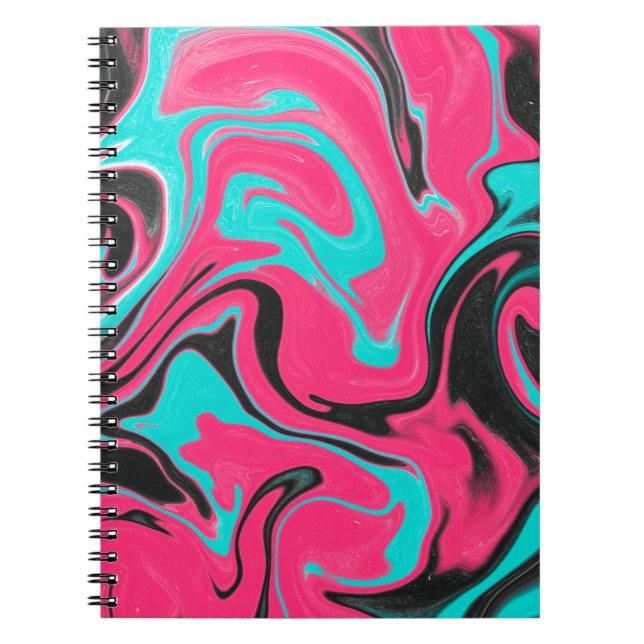 Abstract pattern background with gradient texturea notebook (Front)