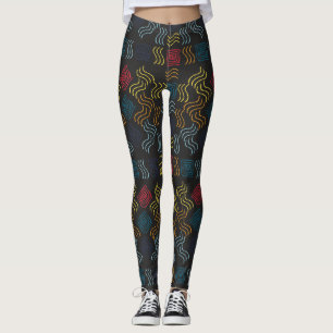 Abstract Pattern  Best gift for abstract art lover Leggings