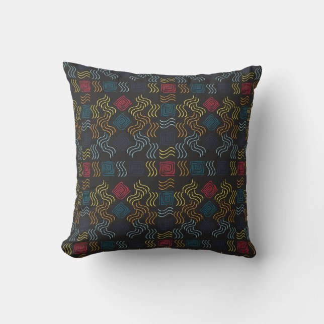 Abstract Pattern |Best gift for abstract art lover Throw Pillow (Front)