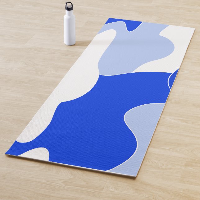 Abstract pattern - blue. yoga mat (In Situ)