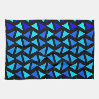 Abstract Pattern Blues Kitchen Towel