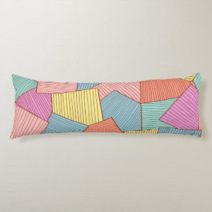 Abstract pattern body pillow