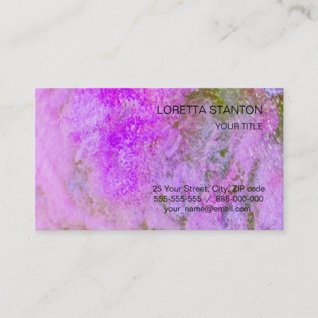 Abstract pattern business card (Front)
