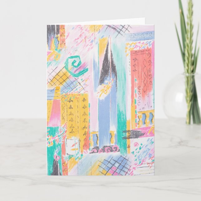 Abstract pattern card (Front)