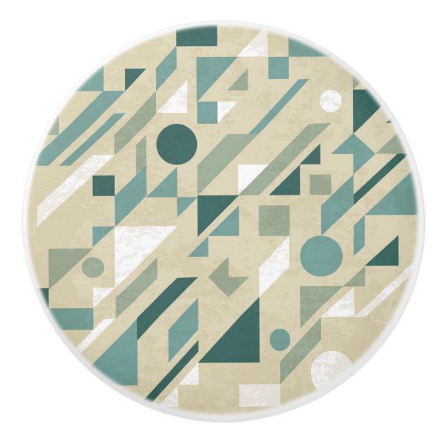 Abstract pattern ceramic knob (Front)