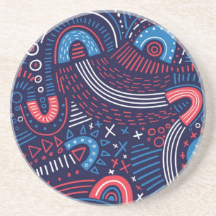 Abstract pattern coaster