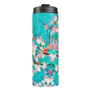 Abstract pattern colorful background thermal tumbler