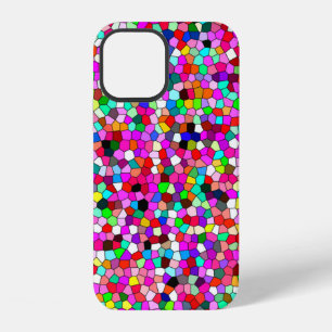 abstract pattern, coloured mosaic wallpaper, geome iPhone 12 case