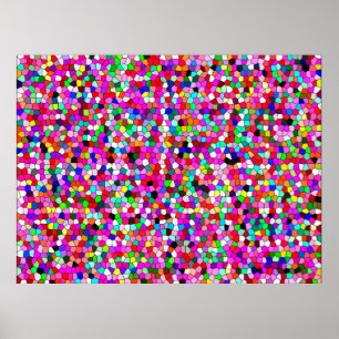 abstract pattern, coloured mosaic wallpaper, geome poster