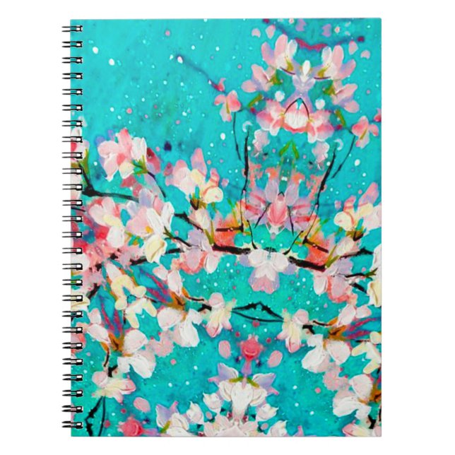 Abstract pattern colourful background notebook (Front)