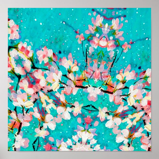 Abstract pattern colourful background poster (Front)