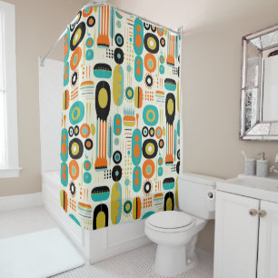 Abstract Pattern Colourful Retro Mid Century Moder