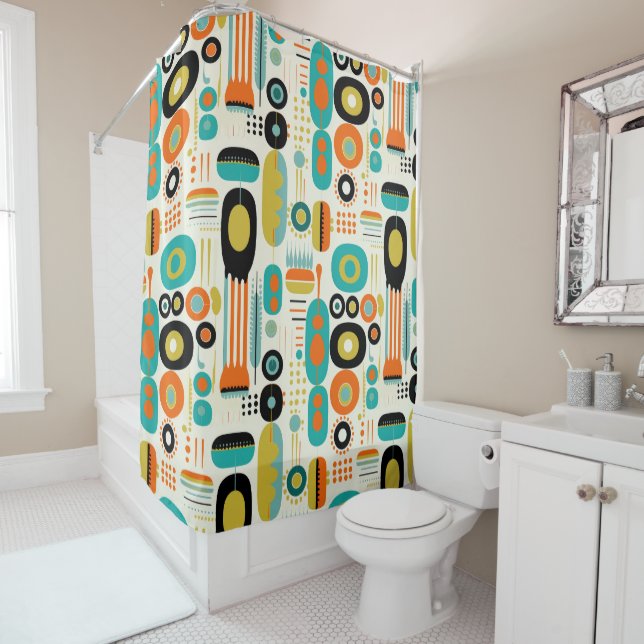 Abstract Pattern Colourful Retro Mid Century Moder (In Situ)