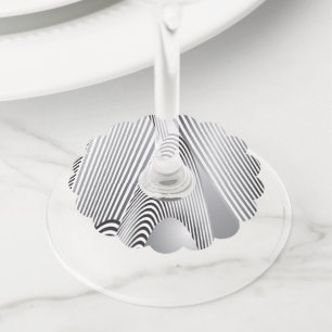 Abstract Pattern Creation 3 Wine Glass Tag