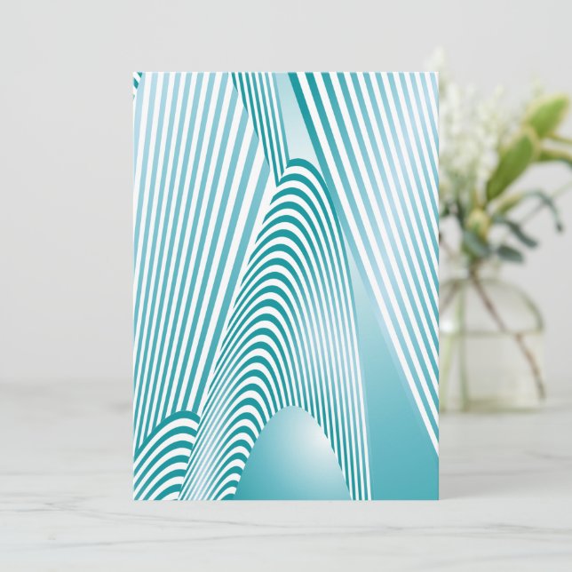Abstract Pattern Creation 4 Thank You Card (Standing Front)