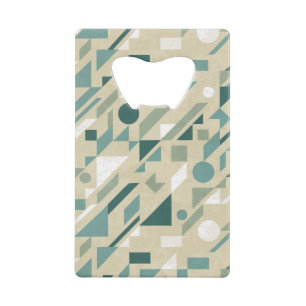 Abstract pattern credit card bottle opener