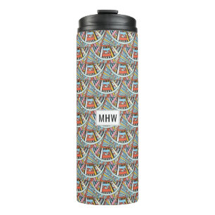 Abstract Pattern custom monogram tumbler
