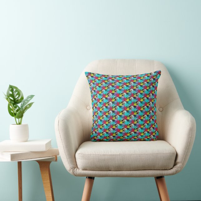 Abstract pattern design 1208 - Throw Pillow (Chair)