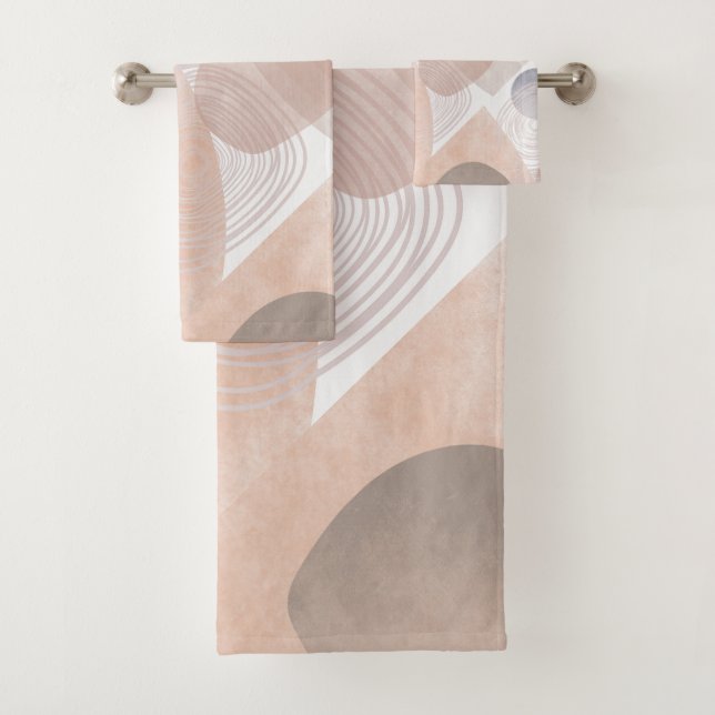Abstract Pattern Design Bath Towel Set (Insitu)