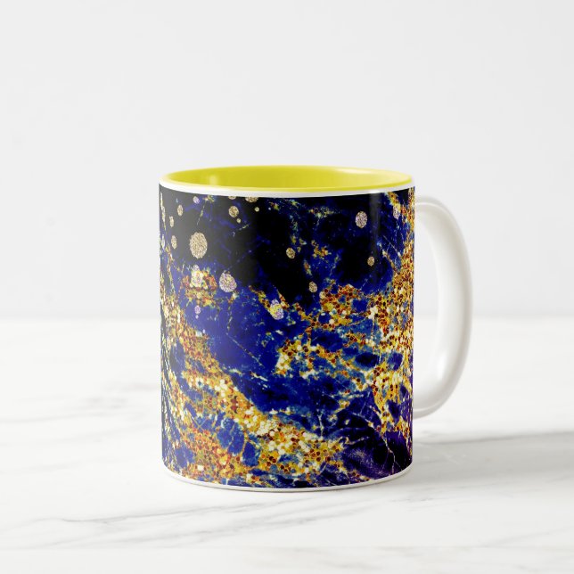 abstract pattern galaxy Two-Tone Coffee Mug (Front Right)