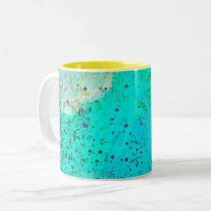 abstract pattern galaxy Two-Tone Coffee Mug