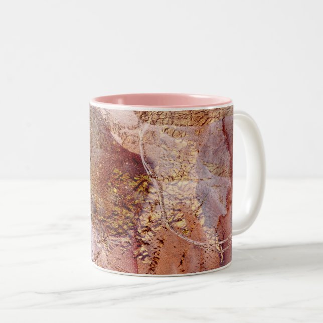 abstract pattern galaxy Two-Tone Coffee Mug (Front Right)