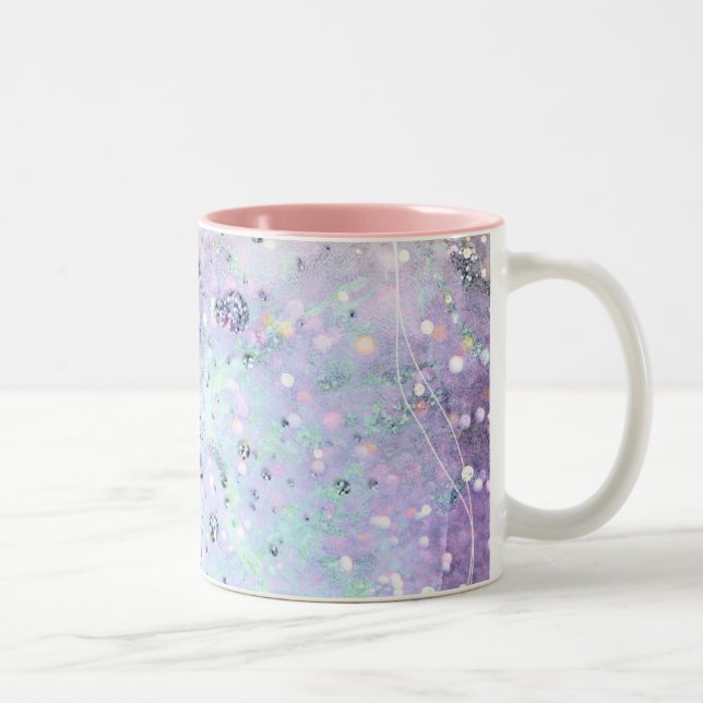 abstract pattern galaxy Two-Tone Coffee Mug (Right)