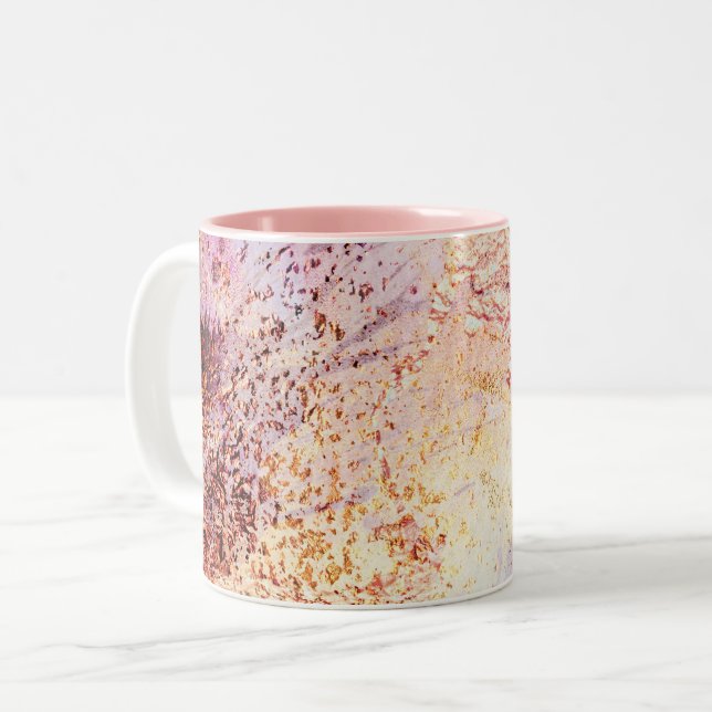 abstract pattern galaxy Two-Tone Coffee Mug (Front Left)